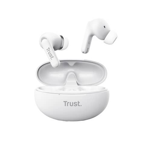 Auricolari ENC bluethooth Trust Yavi bianco-con gommino 25172