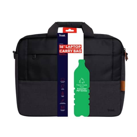 Borsa per laptop fino a 16&#39;&#39; Trust Lisboa nero 25246