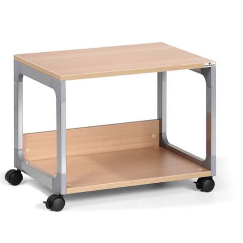 Mobiletto multifunzione versatile Durable System 48 argento metallizzato 3710-124