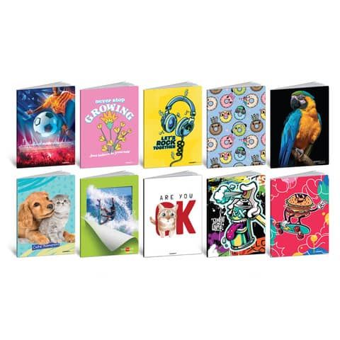 Quaderni Blasetti sel. Bambini formato A5 20+1 ff - 80 g conf. 10 pz - rigatura 0B - 8703