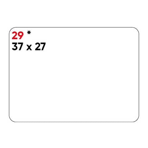 Etichette bianche permanenti Markin Copiatabu 37x27 mm - conf. 10 blister da 10 ff A4 - X11029