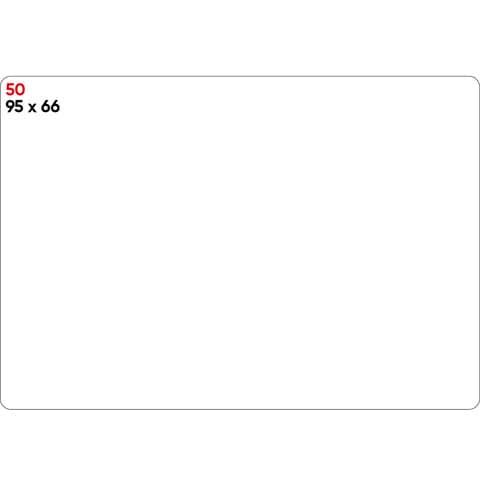 Etichette bianche permanenti Markin Copiatabu 95x66 mm - conf. 10 blister da 10 ff A4 - X11050