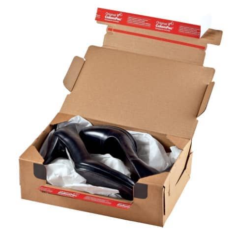 Scatola fustellata per e-commerce ColomPac conf. 10 pz - cartone ondulato avana formato M - 30x20x15 cm - CP069.04