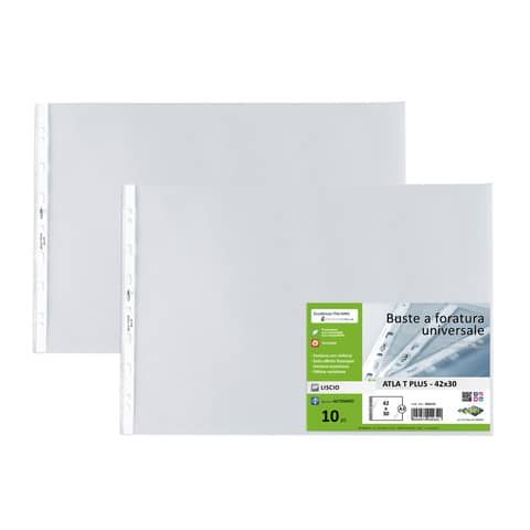 Buste trasparenti ATLA T lisce Sei Rota formato 42x30 cm 664216