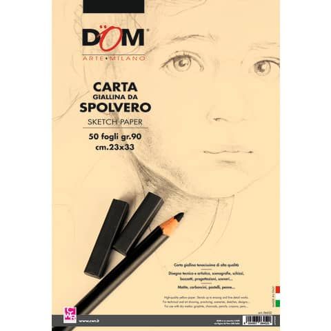 Carta da spolvero CWR giallo tenue 90 gr 23x33 cm 6452-15