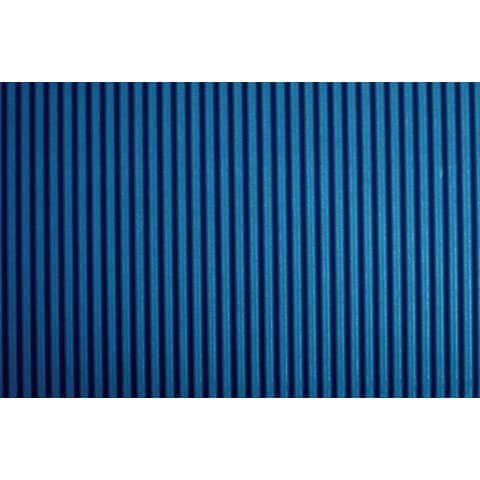 Cartoncino ondulato Cannet CWR 50x70 cm - 230 gr blu scuro - conf. 10 pezzi - 2206/13
