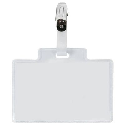Targa portabadge con clip Sei Rota Pass 3M - formato 9,5x6 cm - conf. 100 pezzi - 318007 CF.6