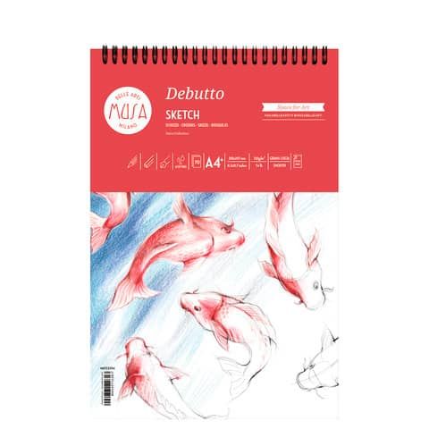 Blocco con spirale DEBUTTO CWR 50ff - 120gr formato A4 MU133394