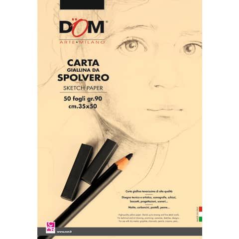 Carta da spolvero CWR giallo tenue 90 gr 35x50 cm 1033_1