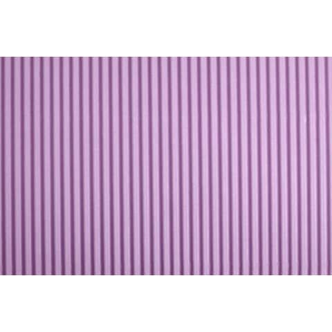 Cartoncino ondulato Cannet CWR 50x70 cm - 230 gr viola - conf. 10 pezzi - 2206/14