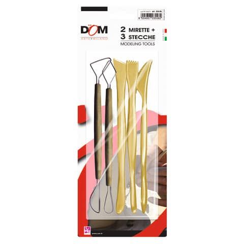 Miretta professionale CWR - set composto da 2 mirette e 3 stecche - conf. 5 pezzi - 255/BL