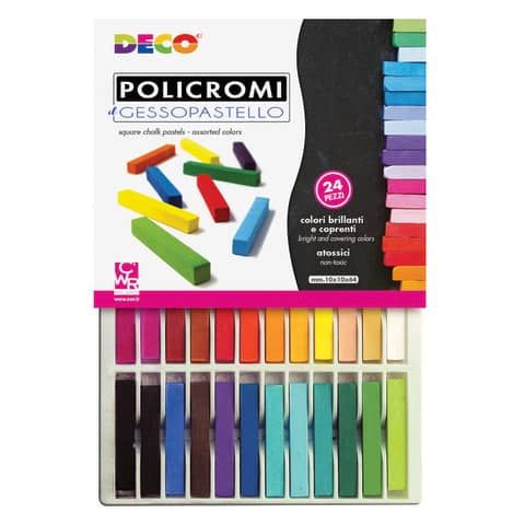 Gessi quadrati policromi CWR 24 colori assortiti MY/MCP24