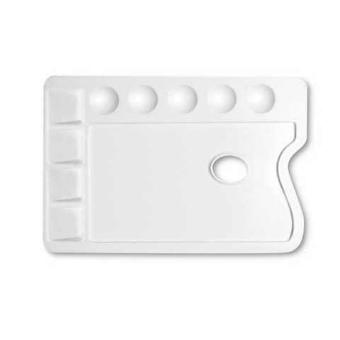 Tavolozza in plastica per pittura CWR rettangolare - formato 25x17 cm 165