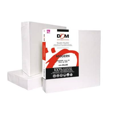Telaio telato per pittura CWR Modern 380 g bordo 38 mm - 20x20 cm - 356/2020
