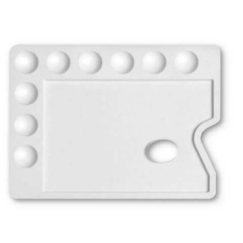 Tavolozza in plastica per pittura CWR rettangolare - formato 30x22 cm 167