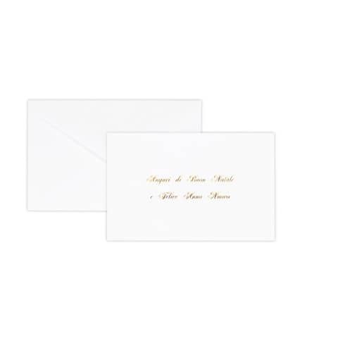 Cartoncino auguri di Natale Rex-Sadoch formato 14x9 cm - bianco 2101