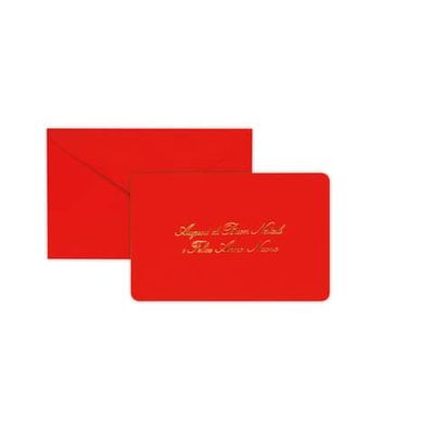 Cartoncino auguri di Natale Rex-Sadoch formato 14x9 cm - rosso 2107