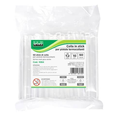 Colla a caldo Lebez diametro 7,2 mm - confezione 50 pezzi 1084