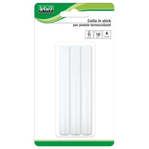 Colla a caldo Lebez diametro 11 mm - confezione 6 pezzi 1082