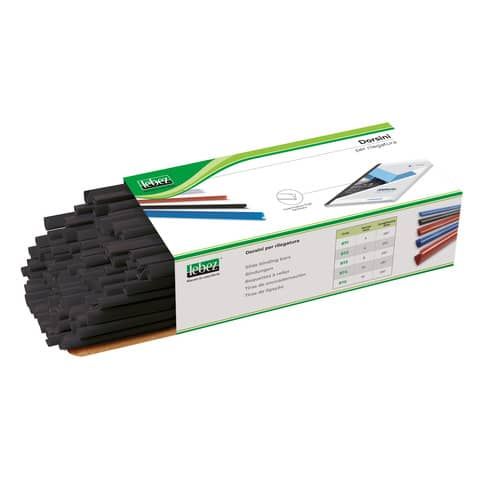 Dorsino in plastica tondo Lebez formato 4 mm - colore nero 871N