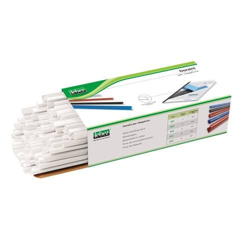 Dorsino in plastica tondo Lebez formato 10 mm - colore bianco 874B