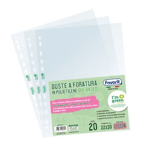 Buste a foratura universale Favorit banda laterale trasparente 400178113