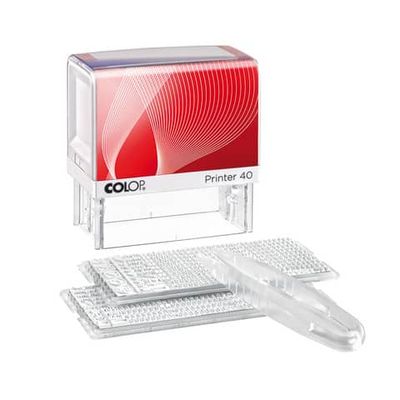 Timbro autoinchiostrante componibile Colop formato 23x59 - Printer 40/2 PR40SET/2