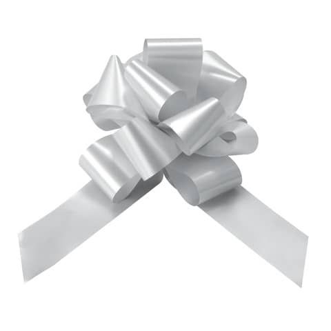 Fiocchi saldati Bolis Splendene formato 48 mm - argento - conf. 20 pz - 56014862019