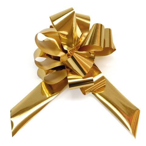 Fiocco nastro Bolis colore oro  - 48 mm conf. 20 pz - 65014862002 -13