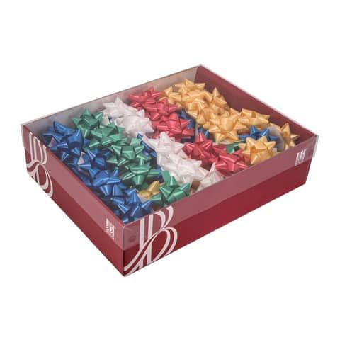 Coccarda liscia Bolis diametro 5 cm - Christmas - conf. 72 pz - 55011071648