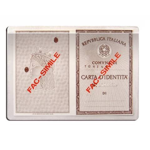 Porta carta di identit Alplast trasparente 1016