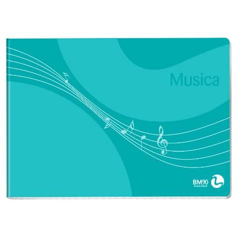 Album musica pentagrammato BM formato 17x24 - 16 fogli 100219