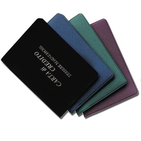 Portacarte classico Alplast 5 scomparti similpelle 1008