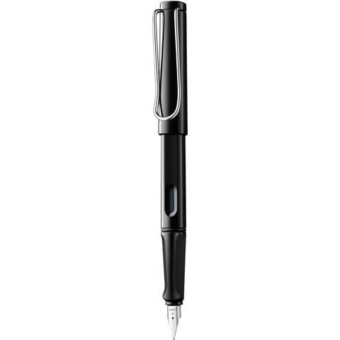 Penna Lamy Safari punta fine inchiostro blu Blackstilo - fusto nero 1219678