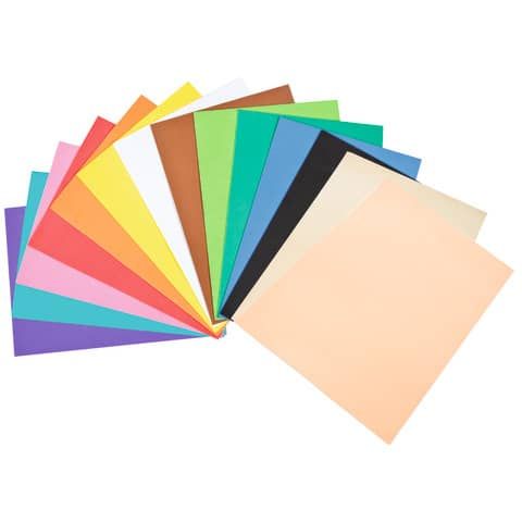 Foam in gomma Nikoffice EVA formato A4 colori assortiti non adesivo - conf. 10 fogli - 23NIK130