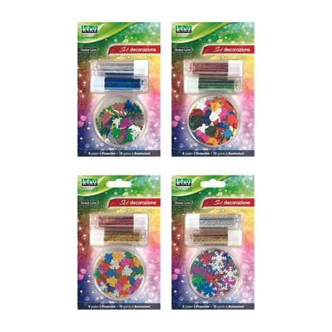 Set porporina per decorazioni Lebez colori assortiti - 80541