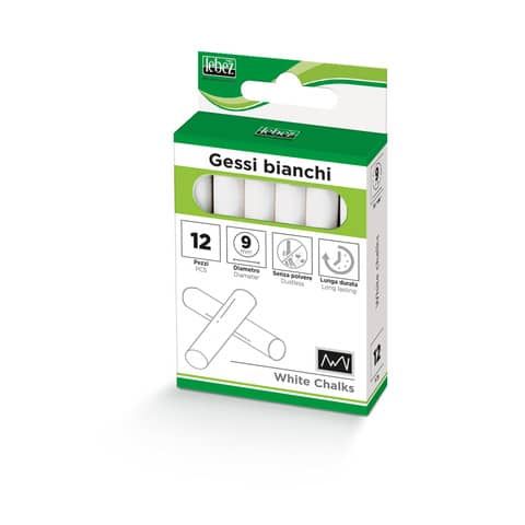 Gessi bianchi Lebez  9 mm conf. da 12 pezzi - 514