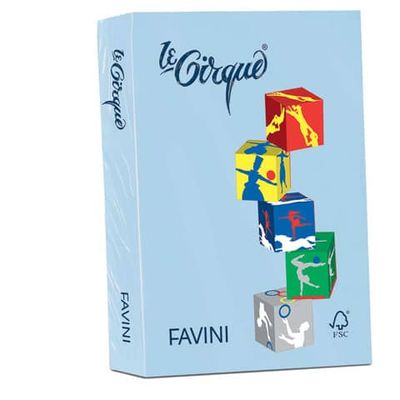 Risma A3 Favini Le Cirque - 80 g - 500 fogli colore azzurro pastello A717353