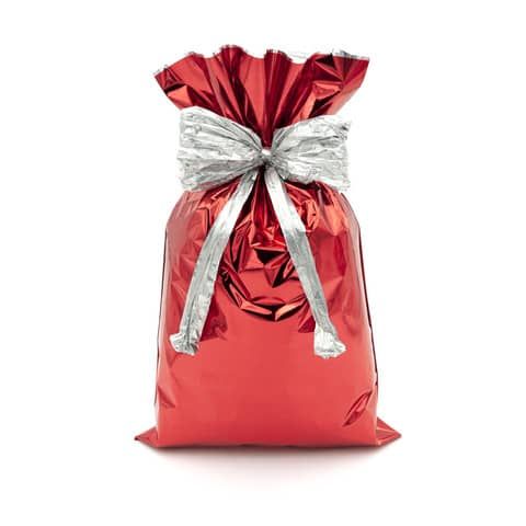 Buste regalo metallizzate Italpak - formato 40x60 cm - conf. 25 pz rosso X007002406000