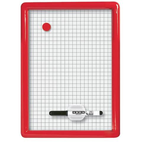 Lavagna magnetica Arda Formato con cornice in plastica termoforata 26x36 cm 327Q