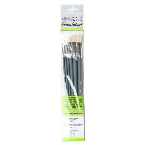 Set 6 pennelli Winsor&amp;Newton tondi n 3/6 - filbert n3/6 - piatti n10/14 5295026