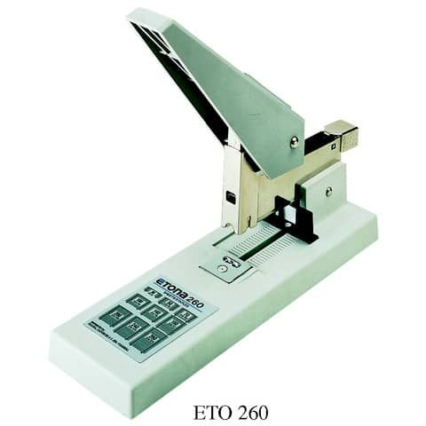 Cucitrice da tavolo Eto 260 G per alti spessori capacita&#39; max 260 ff 0242601066