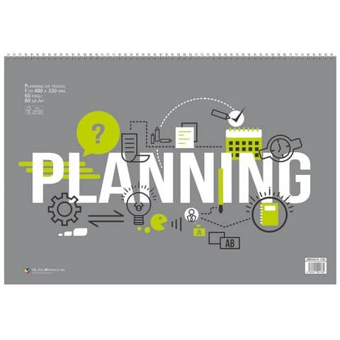 Planning da tavolo settimanale non datato O.C.L. 60 fogli 80 g/m2 1520