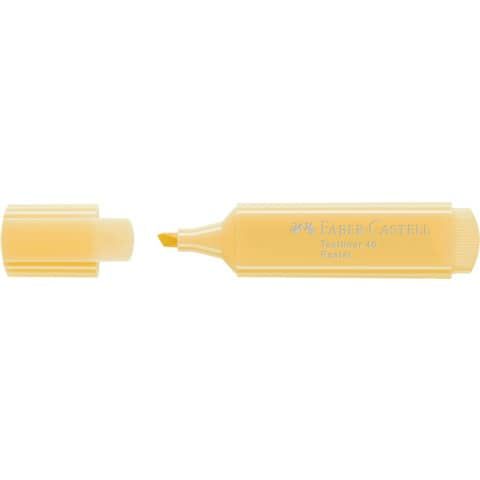 Evidenziatore Faber-Castell Textliner 1550 - conf. 10 pz - colore pastel vaniglia - 154667