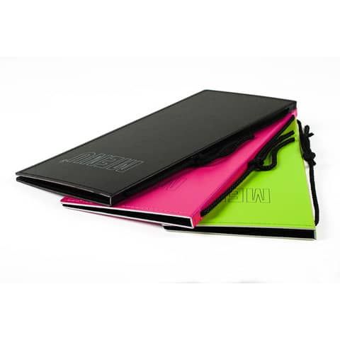 Portamenu&#39; Lebez a 10 tasche nero mezzo A4 80560N