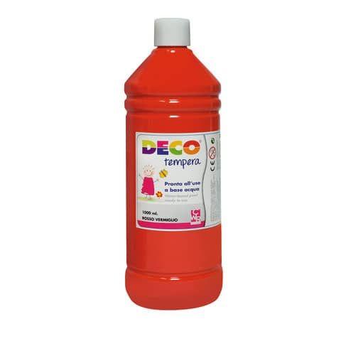 Tempera CWR Deco in flacone da 1000 ml rosso vermiglione 08808/06