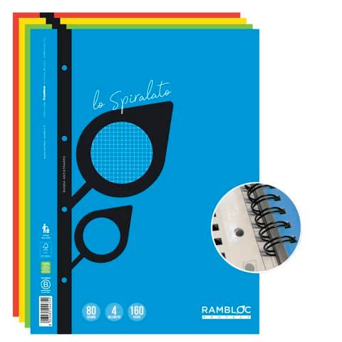 Maxi quaderno spiralato rinforzato Rambloc A4 160 pag - 80 g - 4 mm 90524177