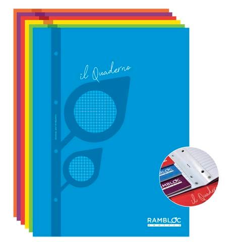 Maxi quaderno fogli mobili rinforzati Rambloc Il Quaderno A4 - 80 g - 4 mm 90524501