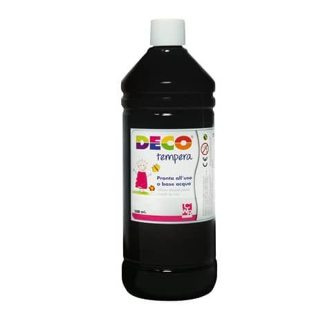 Tempera CWR Deco in flacone da 500 ml nero PF550/02
