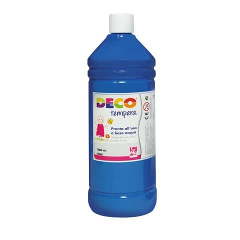 Tempera CWR Deco in flacone da 1000 ml blu cyan 08808/21